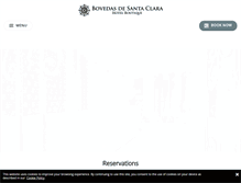 Tablet Screenshot of bovedasdesantaclara.com